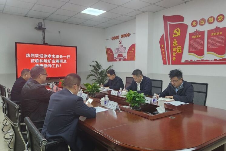 强化党建引领 深化制度建设 推动高质量生长——省自然拉斯维加斯3133cc投资集团向导赴和地矿业开展专题调研