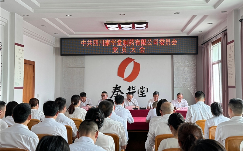 泰华堂制药党委召开党员大会 选举出席集团第一次党代会代表