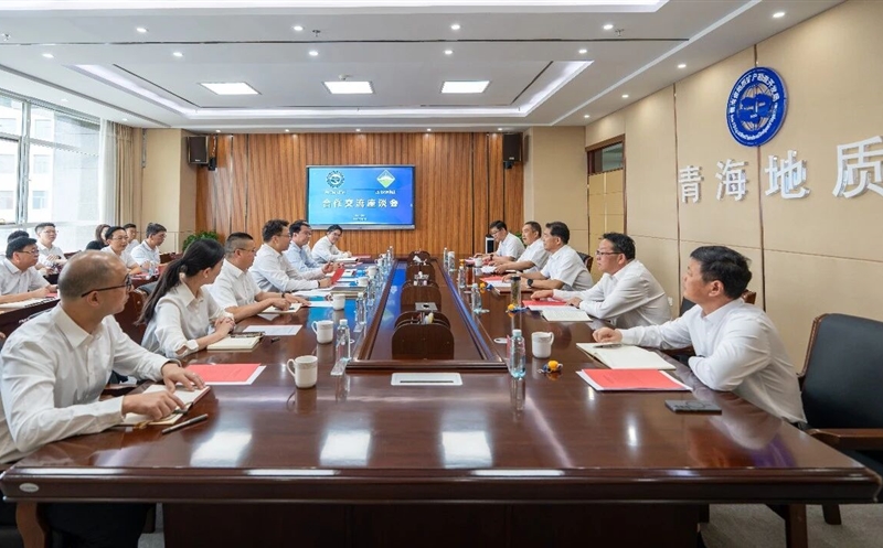 集团与青海省自然拉斯维加斯3133cc厅、地矿局交流座谈