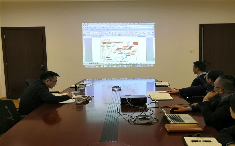 蜀鑫房产公司党委书记袁兵一行到资阳公司调研指导事情