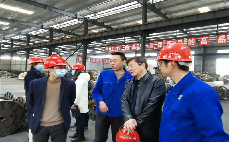 局党委常委、机关党委书记杜春茂同志到西冶新质料公司调研