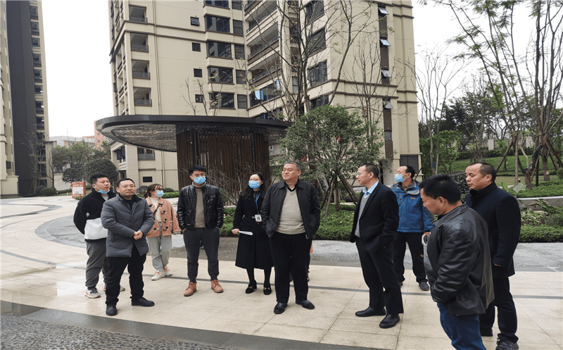 沈万强到资阳蜀鑫江语城项目调研指导事情