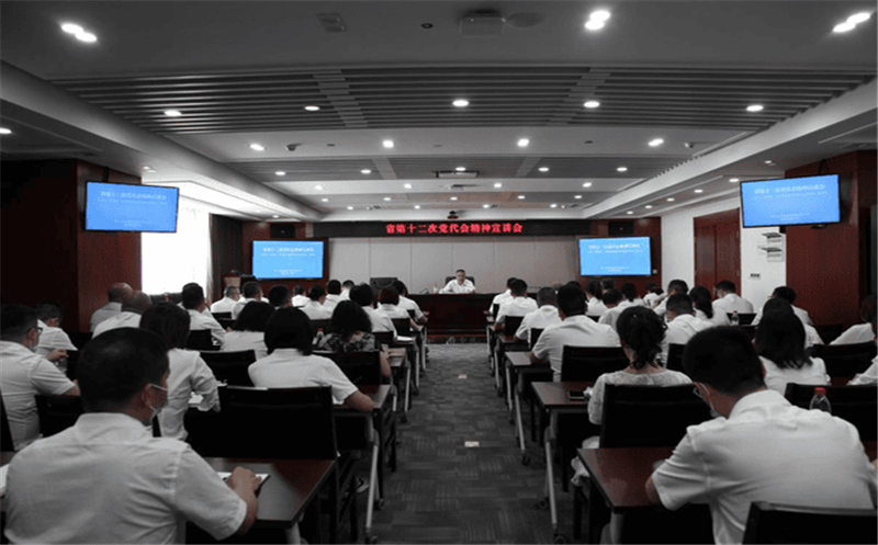 陈贵林一行到核西南建设集团公司宣讲省第十二次党代会精神、调研指导事情