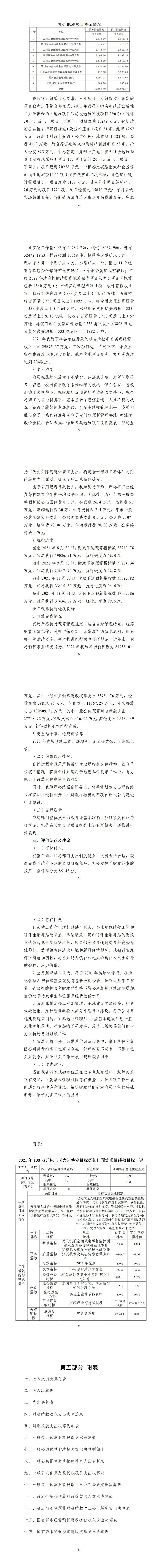 2021年度四川省冶金地质勘查局部分决算_财务预决算_信息果真_拉斯维加斯3133cc有限责任公司