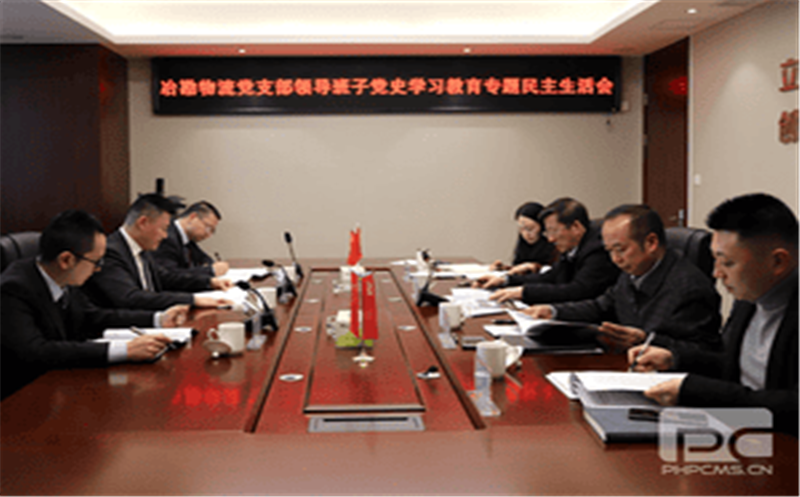 冶勘物流党支部召开向导班子党史学习教育专题民主生涯暨支部书记抓党建述职评议大会