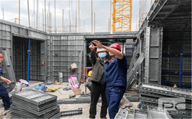 公司向导前往渠县万达铝模板租赁项目施工现场调研指导事情