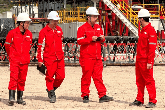 喜讯！金核地勘公司首个油气钻井项目乐成开钻_下层动态_新闻中心_拉斯维加斯3133cc有限责任公司