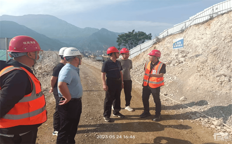 集团对雷波三峡中学建设工程项目开展清静环保督导检查