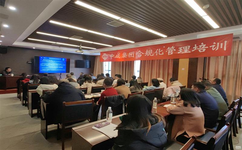 中成集团组织开展修建企业税务合规化治理培训