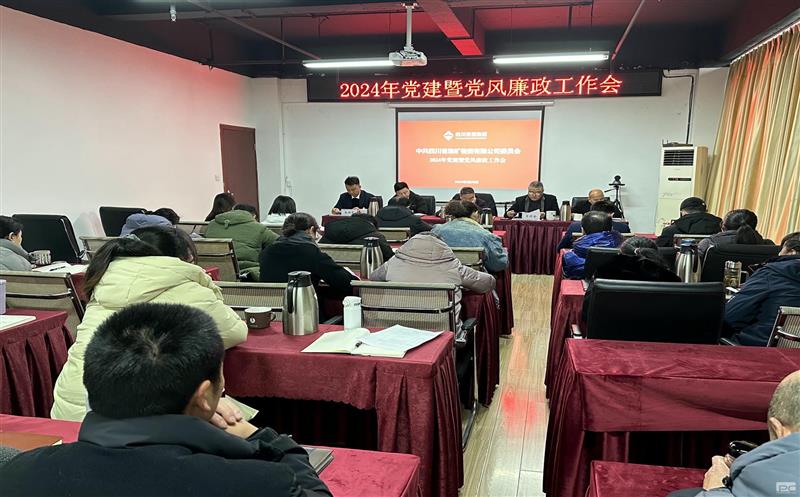 强化政治引领 坚持不懈把周全从严治党向纵深推进 ——四川省地矿物资有限公司召开2024年党风廉政建设 专题聚会