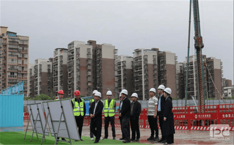 集团到核西南建设集团金领江语城项目调研指导野外作业文化生涯标准化建设事情