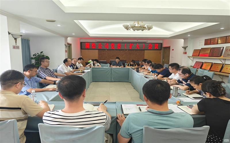 测绘公司召开党委扩大聚会安排安排巡察整改相关事情